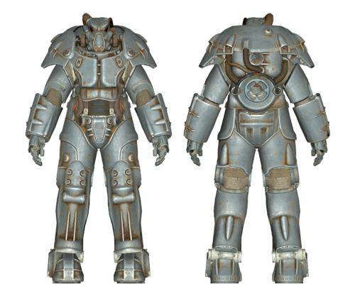 A well kept X-01 power armor
