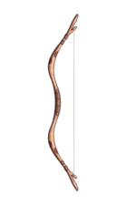 A typical hunting bow as it is often used and produced by wild tribes