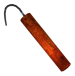 A stick of dynamite. Do NOT confuse with candles.